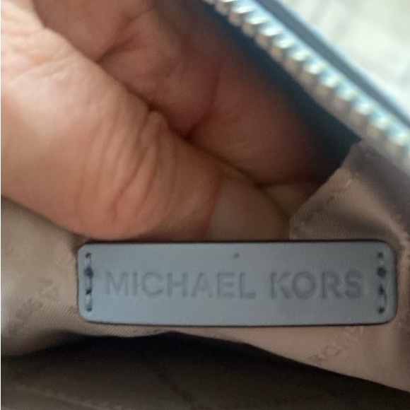 Michael Kors Jet Set Blue 2 In 1 Card Case and Wristlet Clutch MK Signature NWOT - Picture 5 of 12